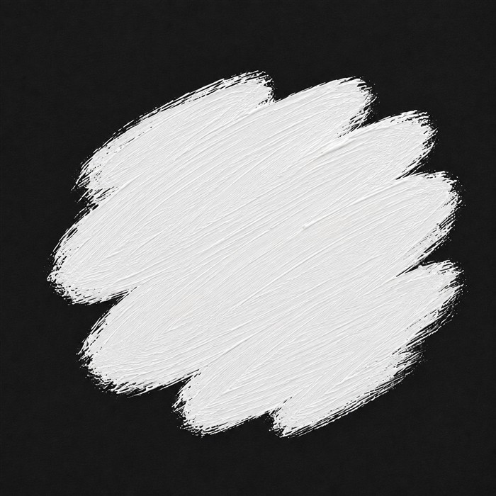 Aplat de peinture blanche