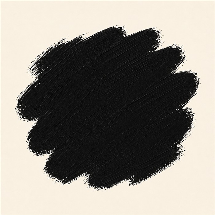 Aplat de peinture noire