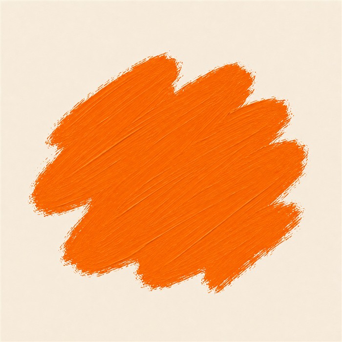 Aplat de peinture orange